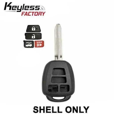 Keyless Factory :TOYOTA BDM / BEL RHK SHELL 4 BUTTON W/ Trunk RHS-TOY-1376-T
